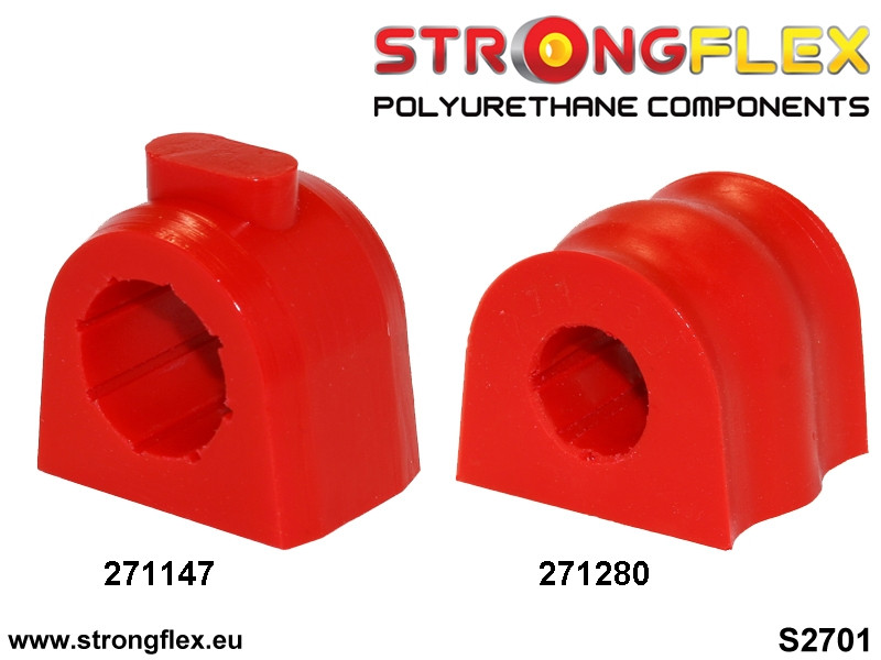 Strongflex Subaru Baja / Forester / Impreza Polyurethaan rubberset vooras – 276034B 3 Strongflex Subaru Baja / Forester / Impreza Polyurethaan rubberset vooras – 276034B – Image 3