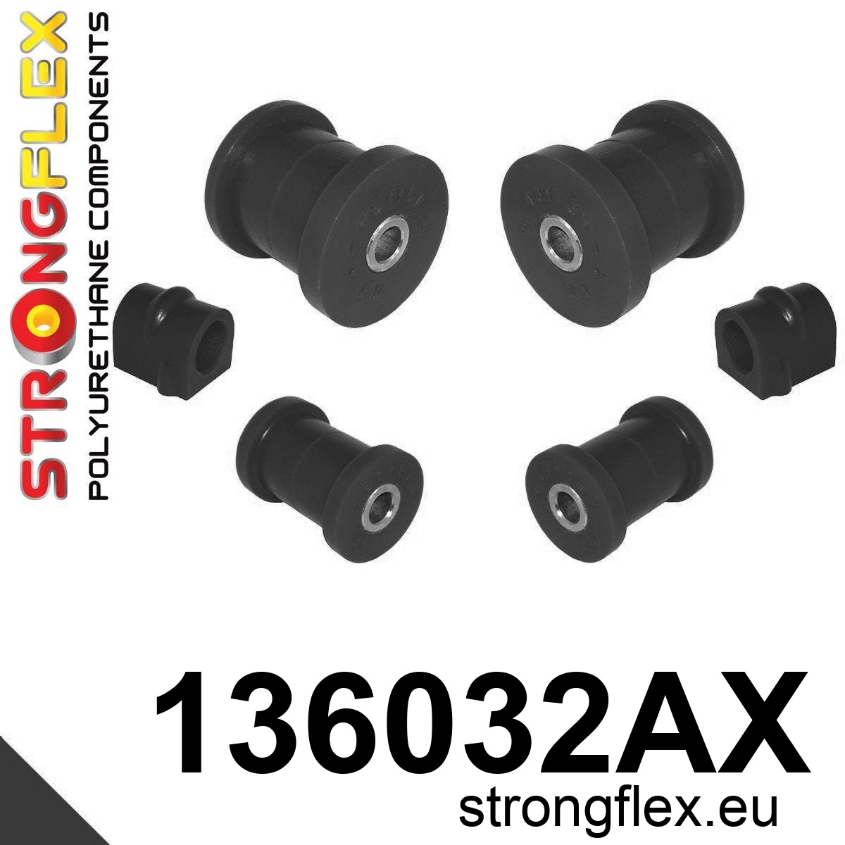 Strongflex Opel Vauxhall Voorste ophangrubberset SPORT – 136032AX ZWART 1 Strongflex Opel Vauxhall Voorste ophangrubberset SPORT – 136032AX ZWART