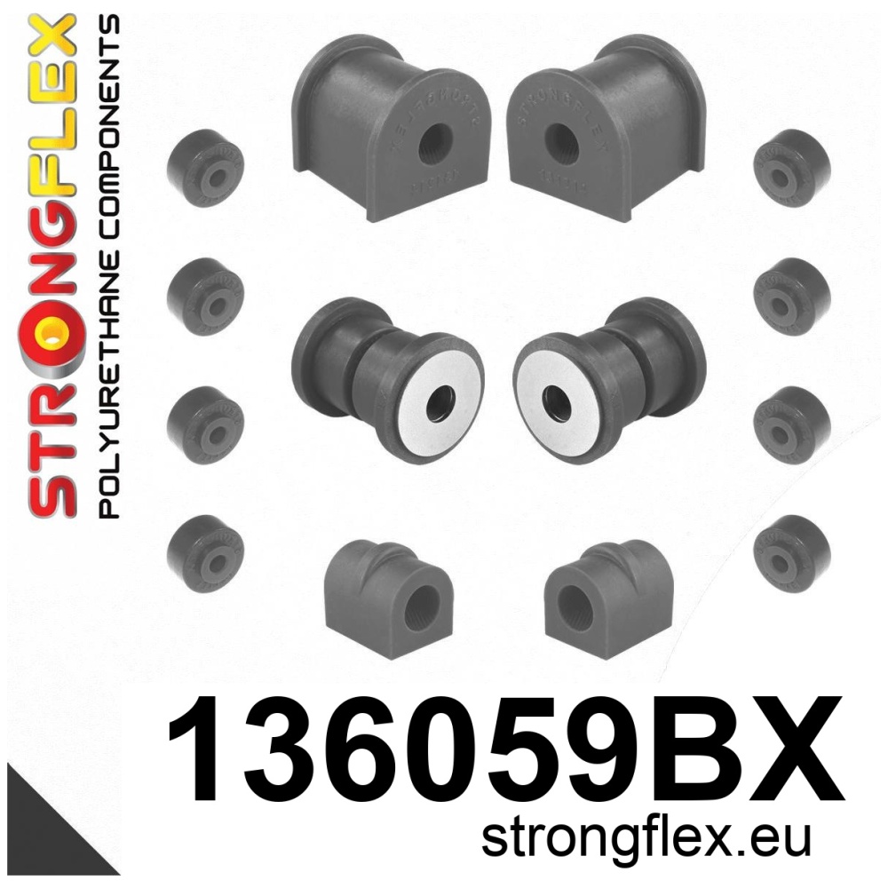 Strongflex Daewoo Voorste ophangrubberset – 136059BX ZWART