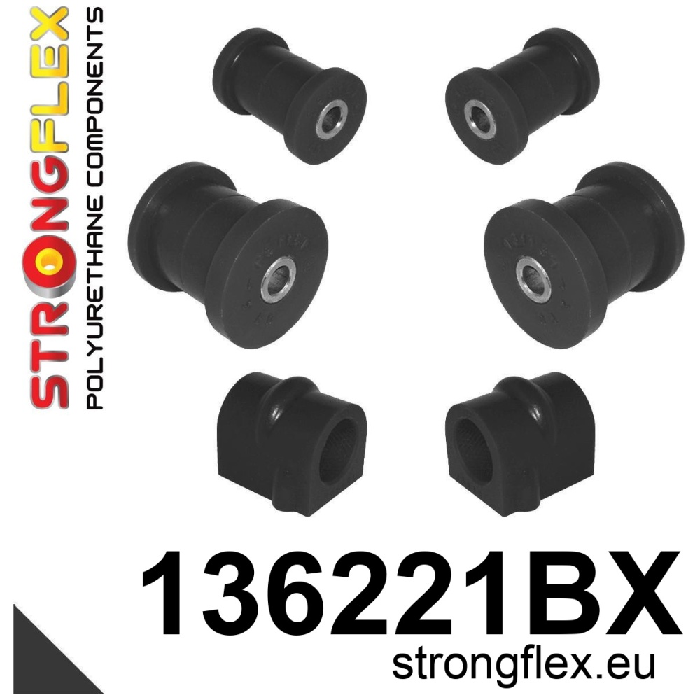 Strongflex Opel Vauxhall Fahrwerksbuchsensatz vorne – 136221BX SCHWARZ