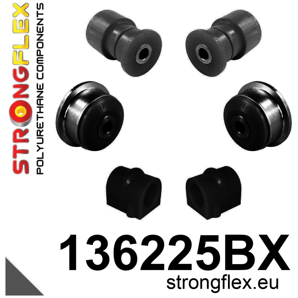 Strongflex Opel Vauxhall Voorste ophangrubberset – 136225BX ZWART