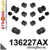 Strongflex Opel Vauxhall Complete polyurethaan ophangrubberset SPORT – 136227AX ZWART