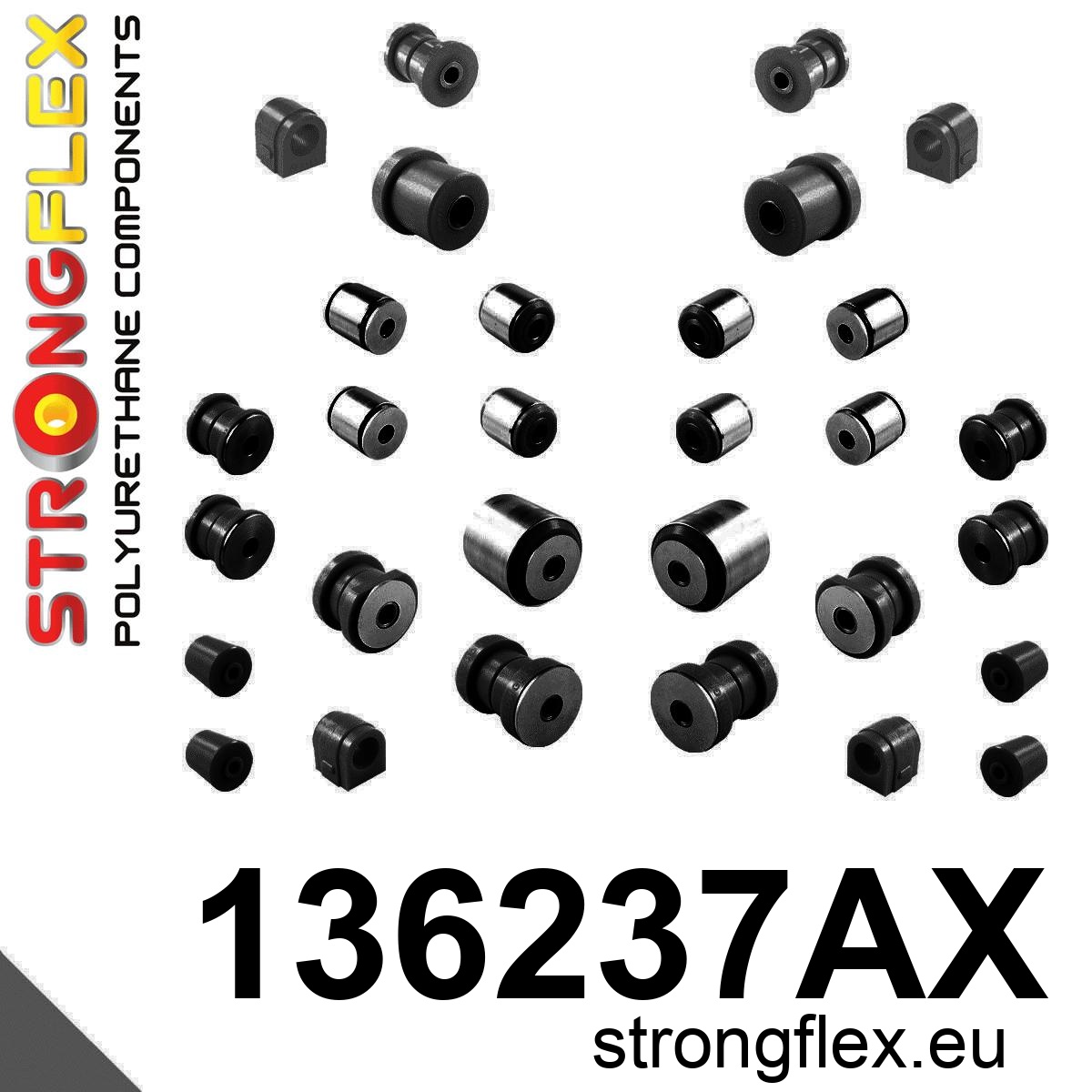 Strongflex Opel Vauxhall Voorste en achterste suspension set SPORT – 136237AX ZWART 2 Strongflex Opel Vauxhall Voorste en achterste suspension set SPORT – 136237AX ZWART - Afbeelding 2