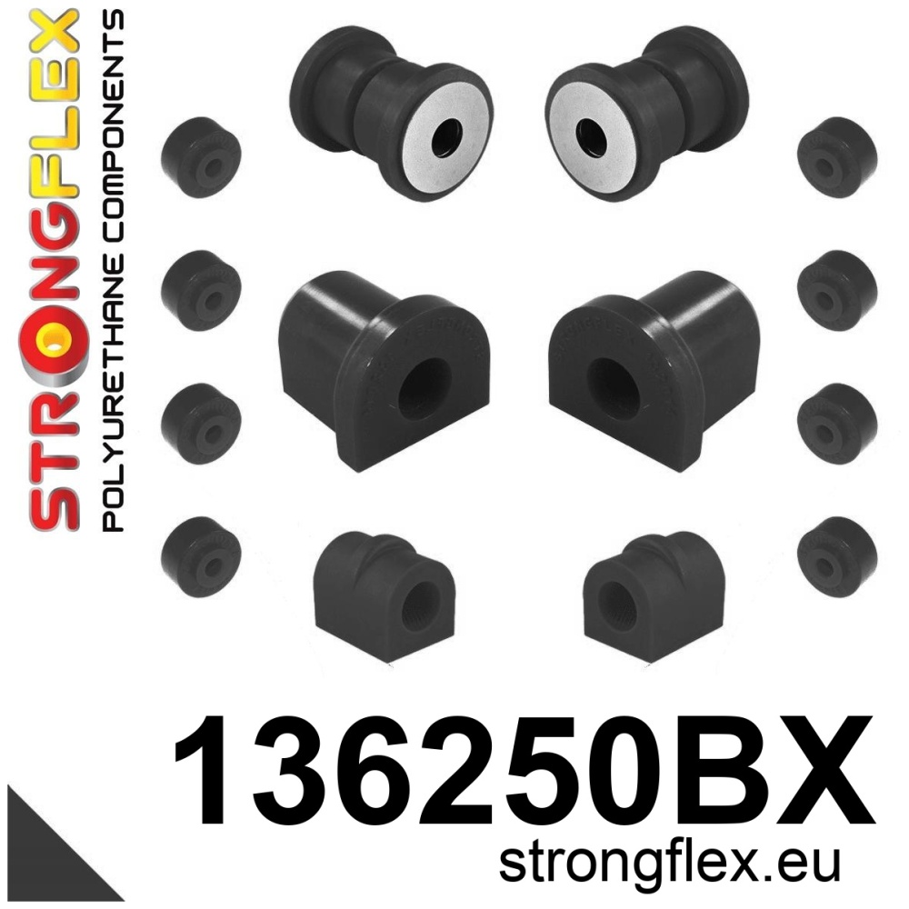 Strongflex Opel Vauxhall Kit de silentblocs de suspension avant – 136250BX NOIR