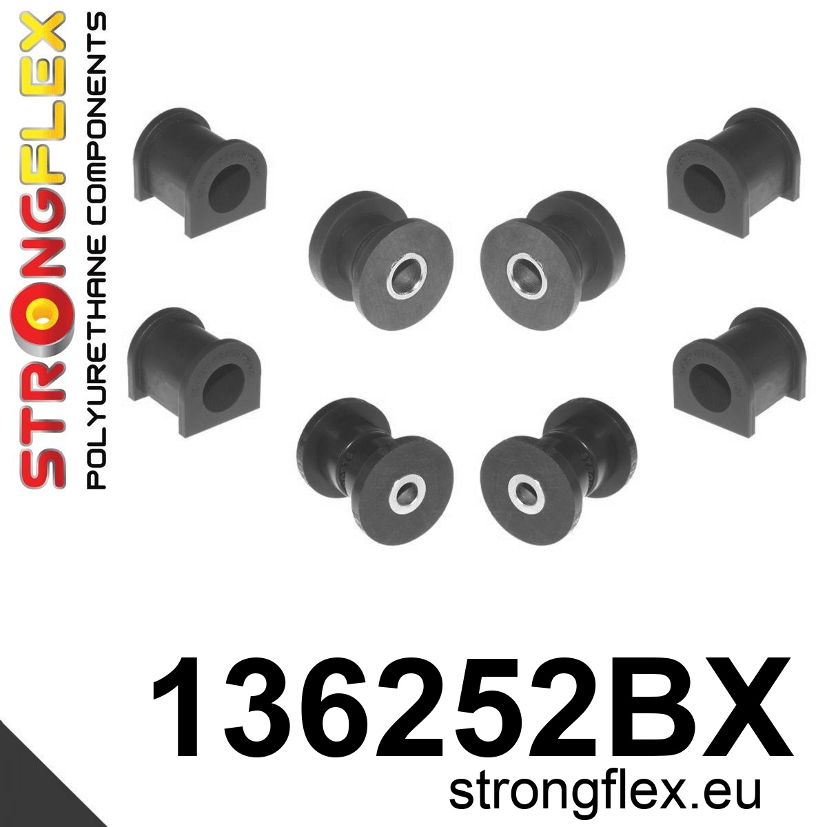 Strongflex Opel Vauxhall Voorste ophangrubberset – 136252BX ZWART 1 Strongflex Opel Vauxhall Voorste ophangrubberset – 136252BX ZWART