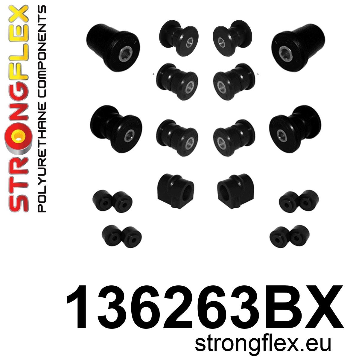 Strongflex Opel Vauxhall Voorste ophangrubberset – 136263BX ZWART 1 Strongflex Opel Vauxhall Voorste ophangrubberset – 136263BX ZWART
