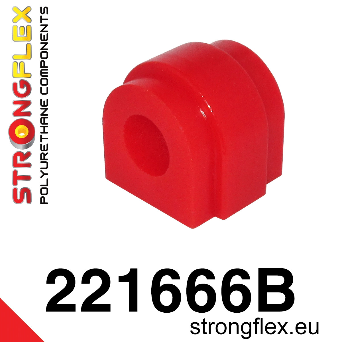 Strongflex Audi Achterste stabilisator rubber – 221666BX ZWART 2 Strongflex Audi Achterste stabilisator rubber – 221666BX ZWART - Image 2