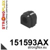 Strongflex Renault Voorste stabilisatorrubber SPORT – 151593AX ZWART