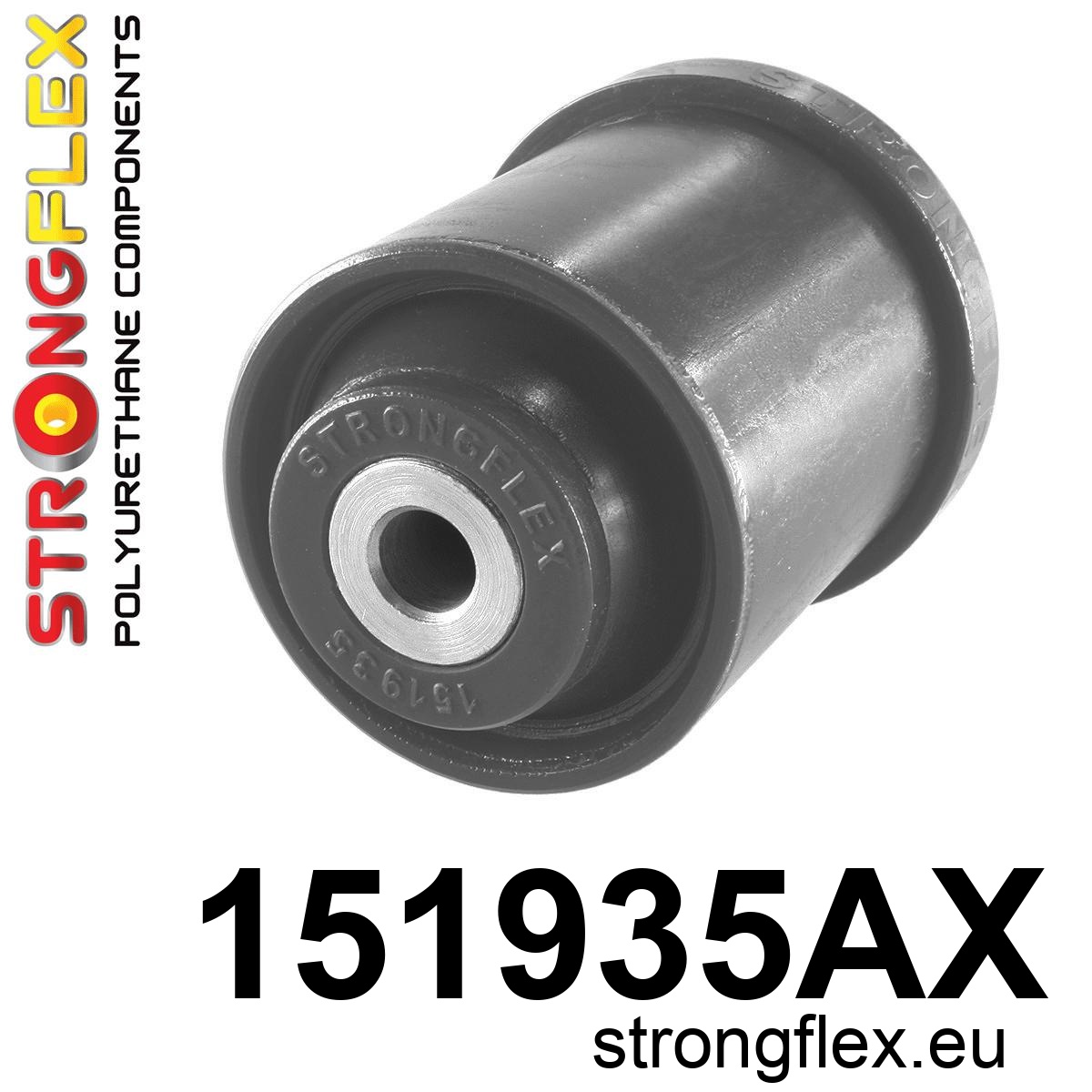 Strongflex Renault Achterste balk rubber SPORT – 151935AX ZWART 1 Strongflex Renault Achterste balk rubber SPORT – 151935AX ZWART