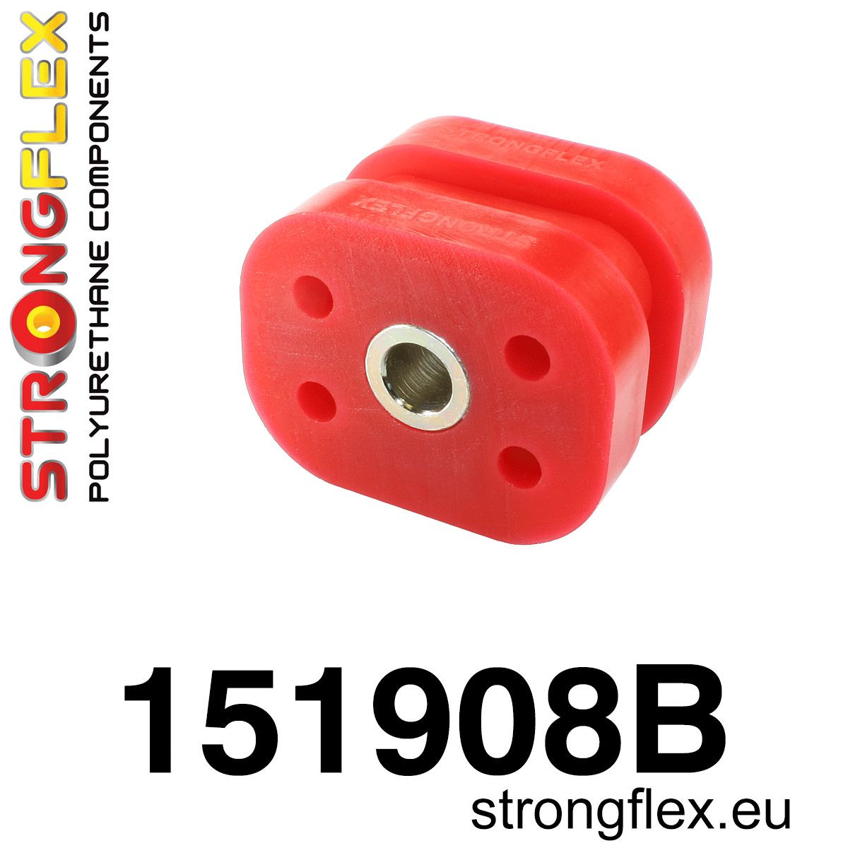 Strongflex Renault Motorsteun rubber - dog bone – 151908BX ZWART 2 Strongflex Renault Motorsteun rubber - dog bone – 151908BX ZWART - Afbeelding 2