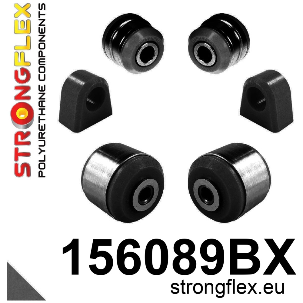 Strongflex Renault Voorste ophangrubberset – 156089BX ZWART