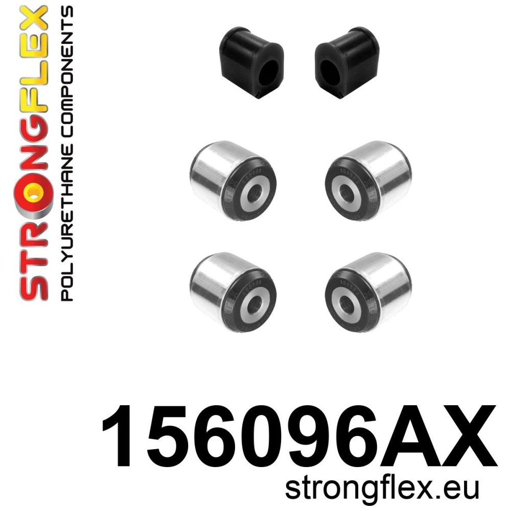 Strongflex Renault Voorste ophangrubberset SPORT – 156096AX ZWART