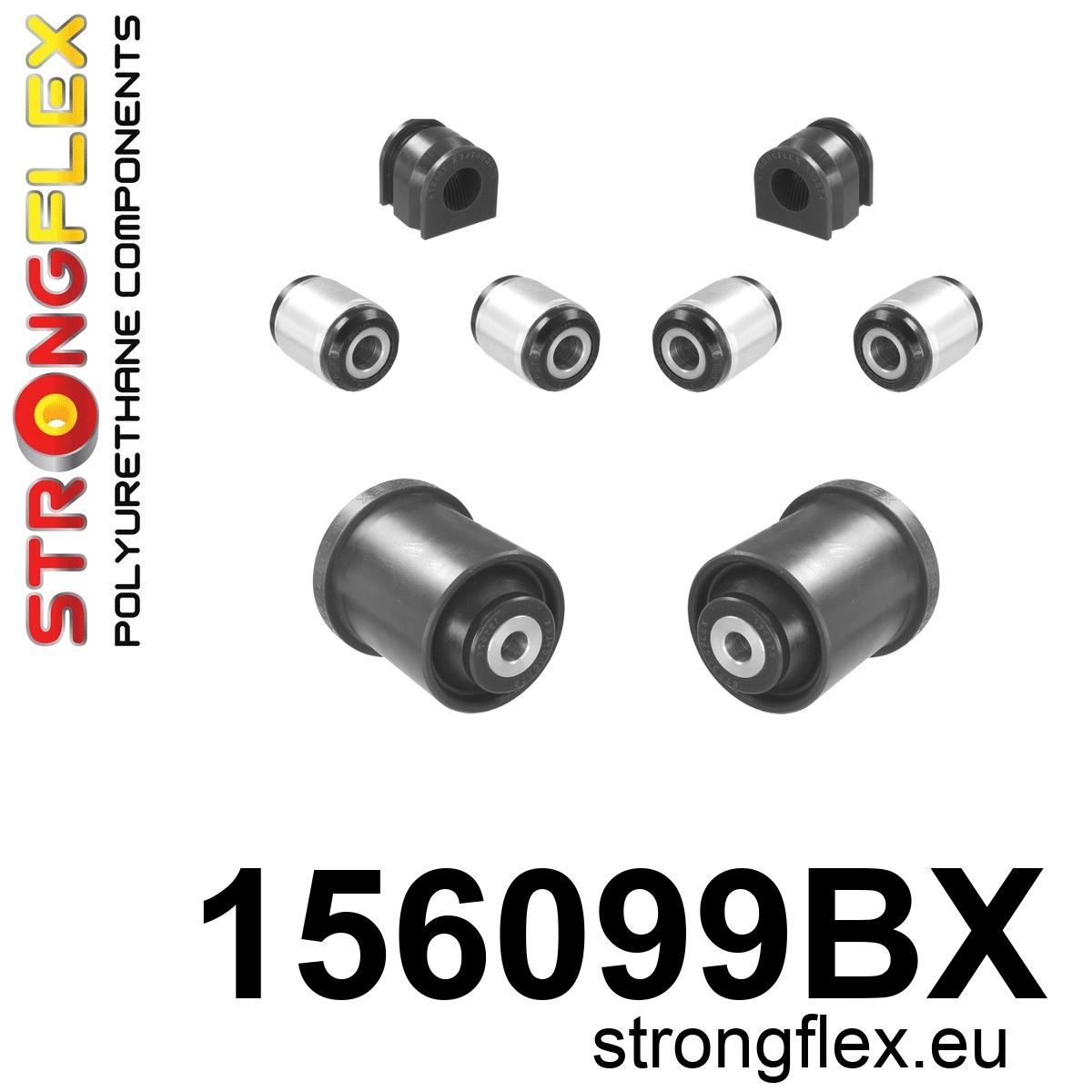 Strongflex Dacia Complete ophangrubberset FWD – 156099BX ZWART 1 Strongflex Dacia Complete ophangrubberset FWD – 156099BX ZWART