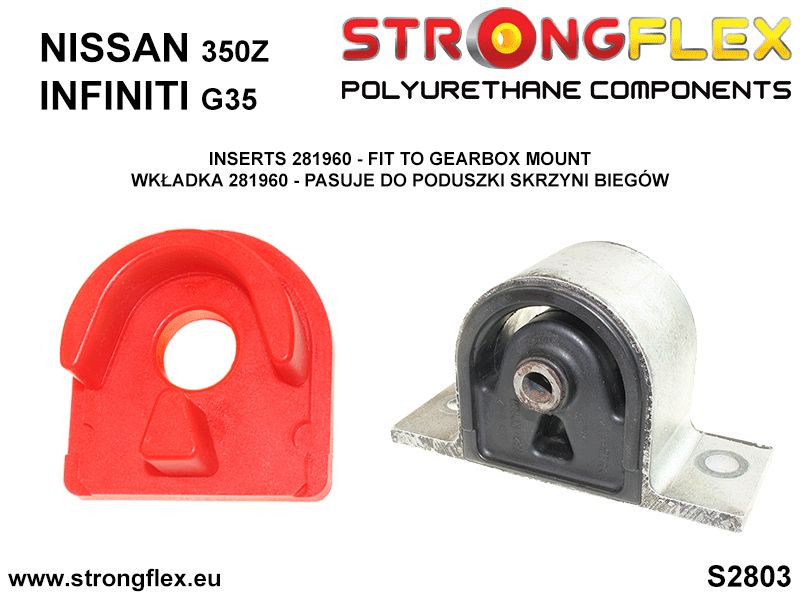 Strongflex Infiniti / Nissan Inzet transmissieophanging SPORT – 281960A 3 Strongflex Infiniti / Nissan Inzet transmissieophanging SPORT – 281960A - Image 3