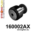 Strongflex Maserati Vooras onderste draagarm rubber – voorste SPORT – 160002AX ZWART