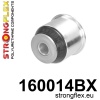 Strongflex Maserati Vooras onderste draagarm – voorste rubber – 160014BX ZWART