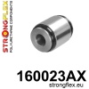 Strongflex Maserati Achterste spoorstang naar naaf rubber SPORT – 160023AX ZWART