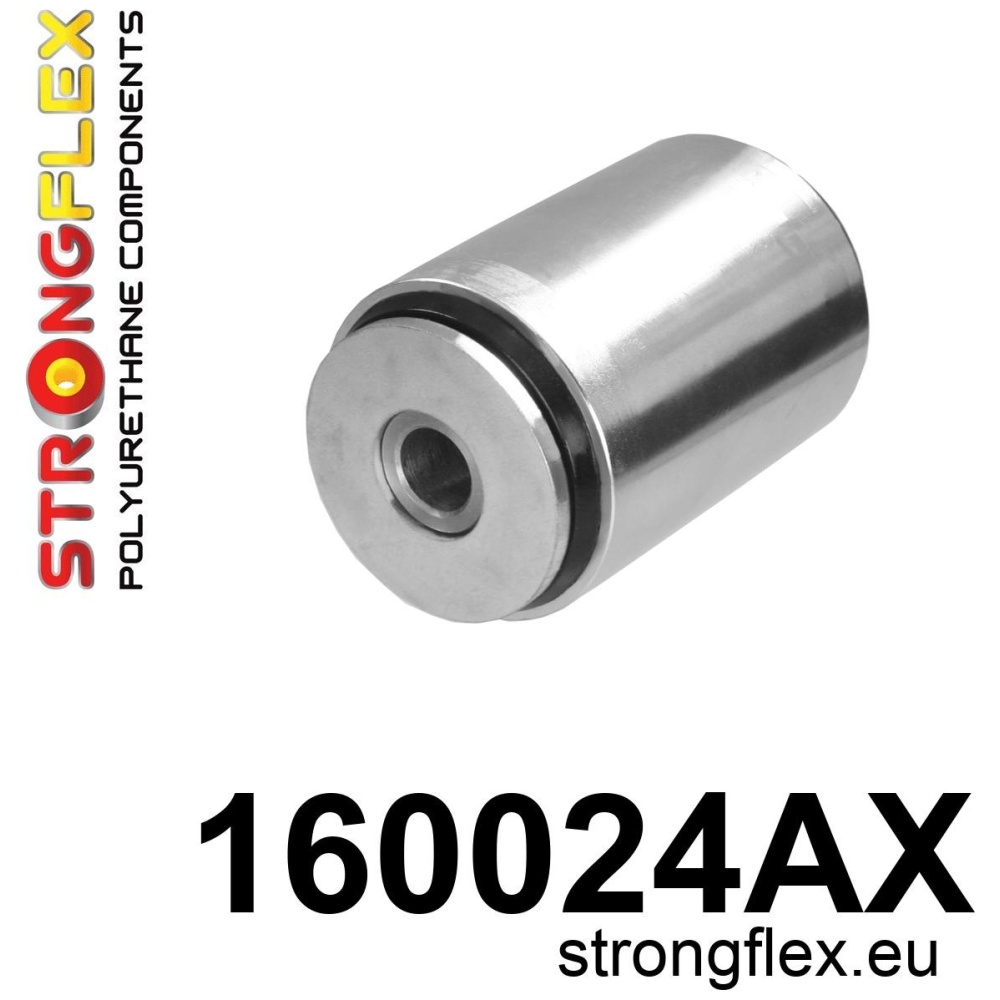 Strongflex Maserati Achterste onderste langsdraagarm - achterste rubber SPORT – 160024AX ZWART