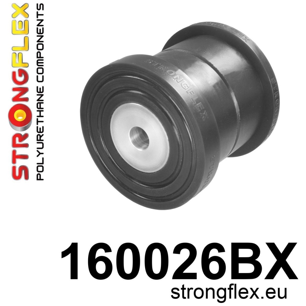 Strongflex Maserati Achterste subframe - voorste rubber – 160026BX ZWART