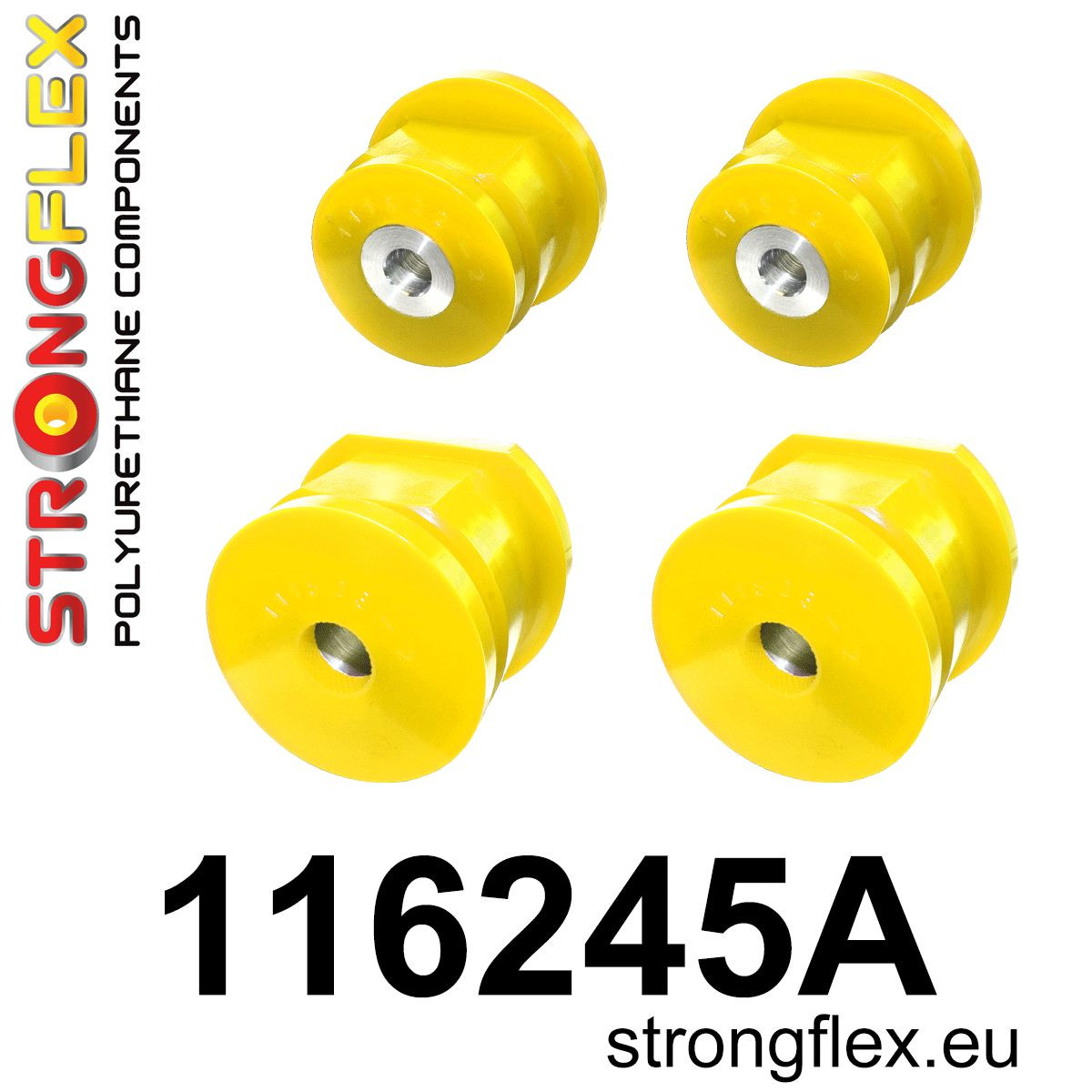 Strongflex Mercedes Achterste subframe rubberset SPORT – 116245A 1 Strongflex Mercedes Achterste subframe rubberset SPORT – 116245A