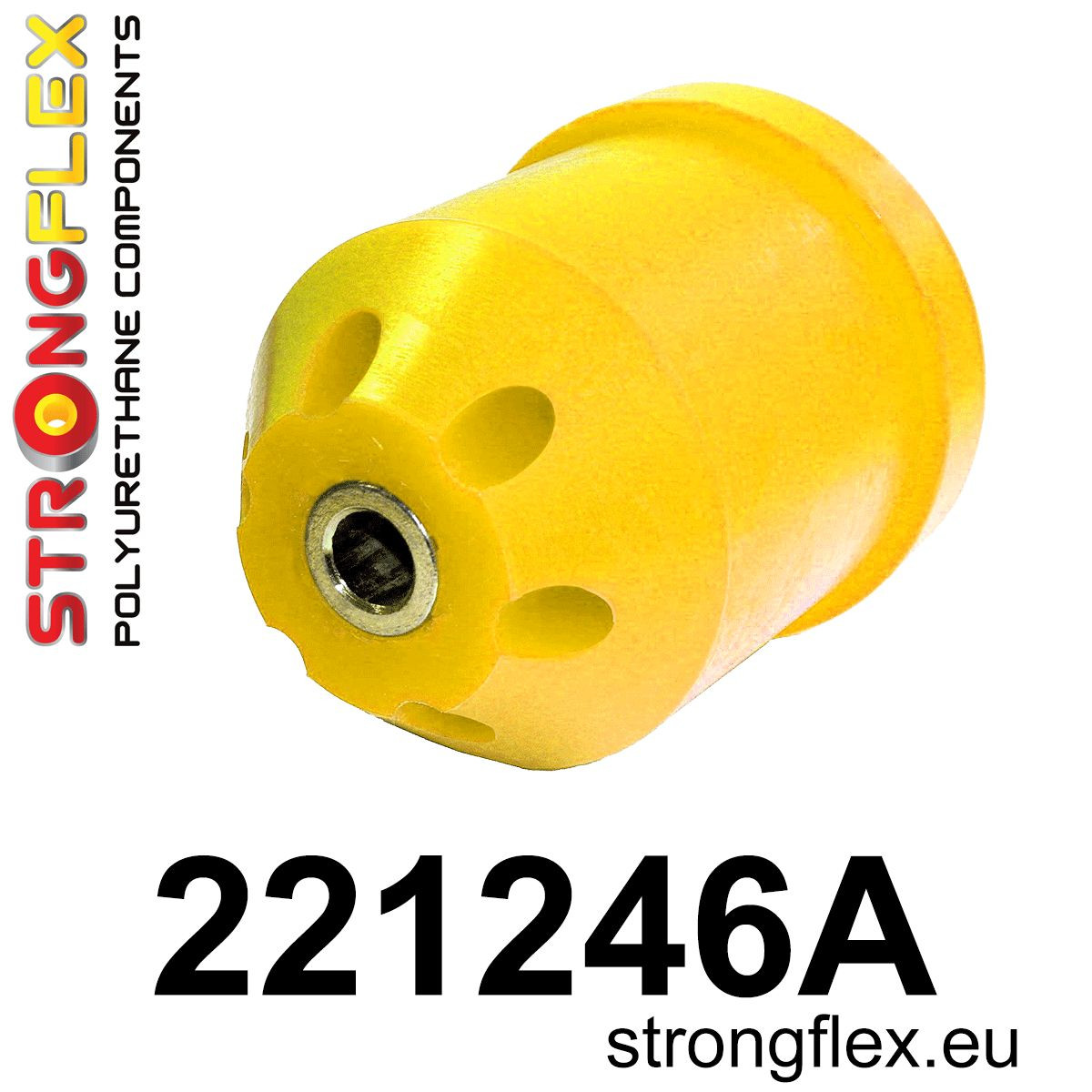 Strongflex Audi Achterste subframe rubber 69mm SPORT – 221246AX ZWART 2 Strongflex Audi Achterste subframe rubber 69mm SPORT – 221246AX ZWART – Image 2