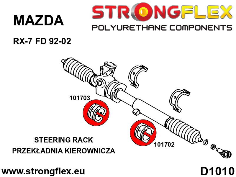 Strongflex Mazda RX-7 Complete set ophangingsrubber – 106181B 7 Strongflex Mazda RX-7 Complete set ophangingsrubber – 106181B - Afbeelding 7