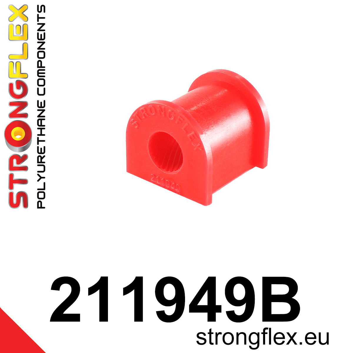 Strongflex Toyota Achterste stabilisator rubber – 211949B 1 Strongflex Toyota Achterste stabilisator rubber – 211949B