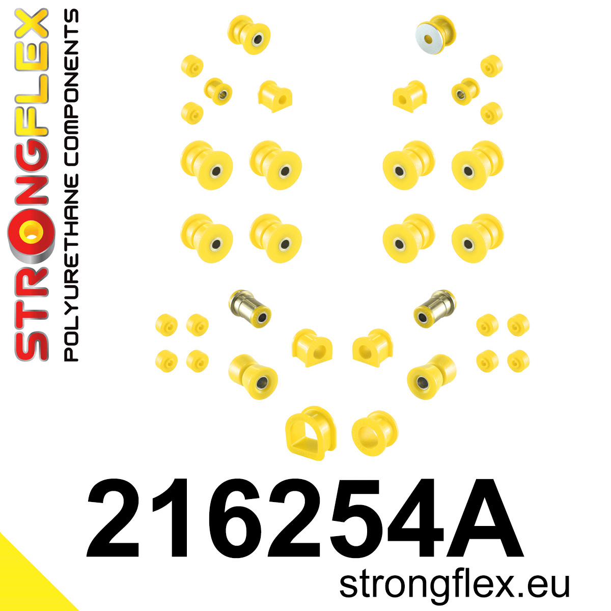 Strongflex Toyota Complete ophangrubberset SPORT – 216254A 1 Strongflex Toyota Complete ophangrubberset SPORT – 216254A