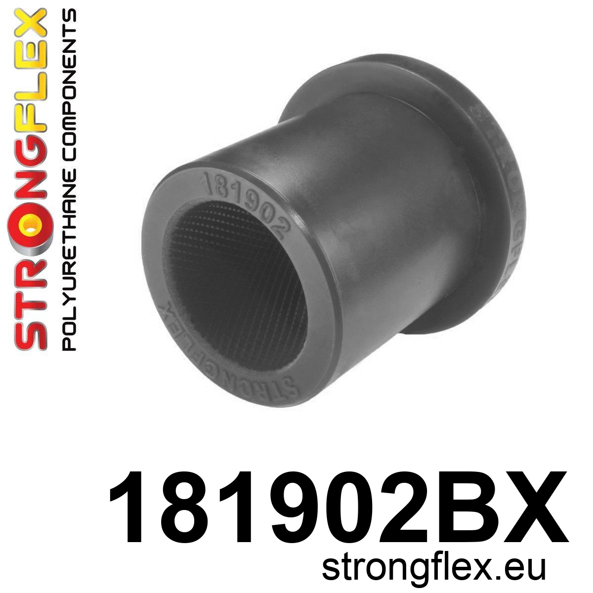 Strongflex Porsche Vooras onderste draagarm rubber – 181902BX ZWART 1 Strongflex Porsche Vooras onderste draagarm rubber – 181902BX ZWART