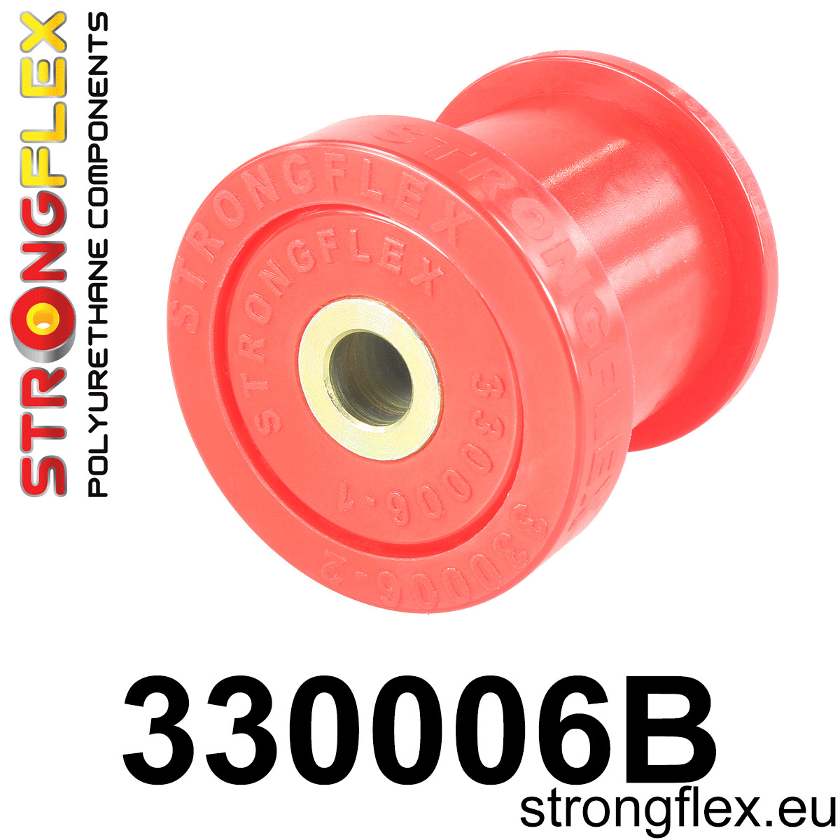 Strongflex Jeep Vooras onderste draagarm rubber – 330006B 1 Strongflex Jeep Vooras onderste draagarm rubber – 330006B