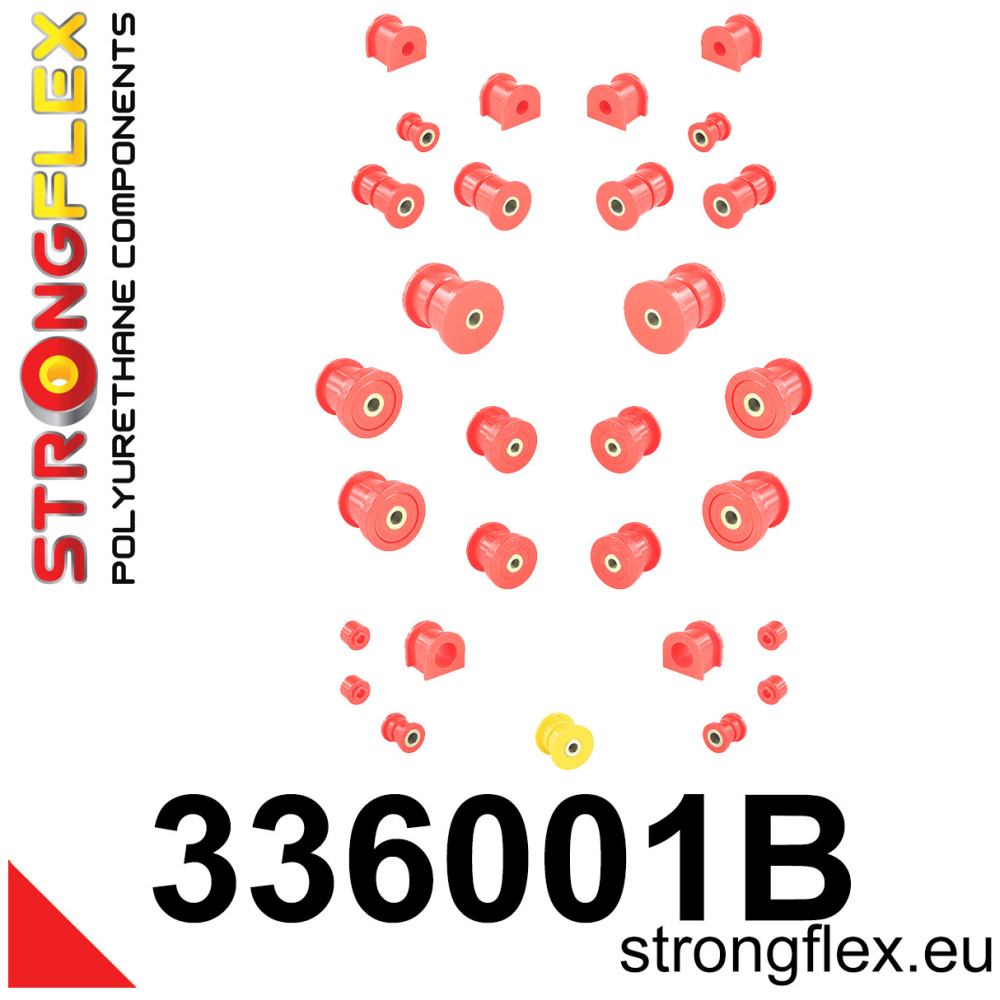 Strongflex Jeep Complete polyurethaan ophangrubberset – 336001B