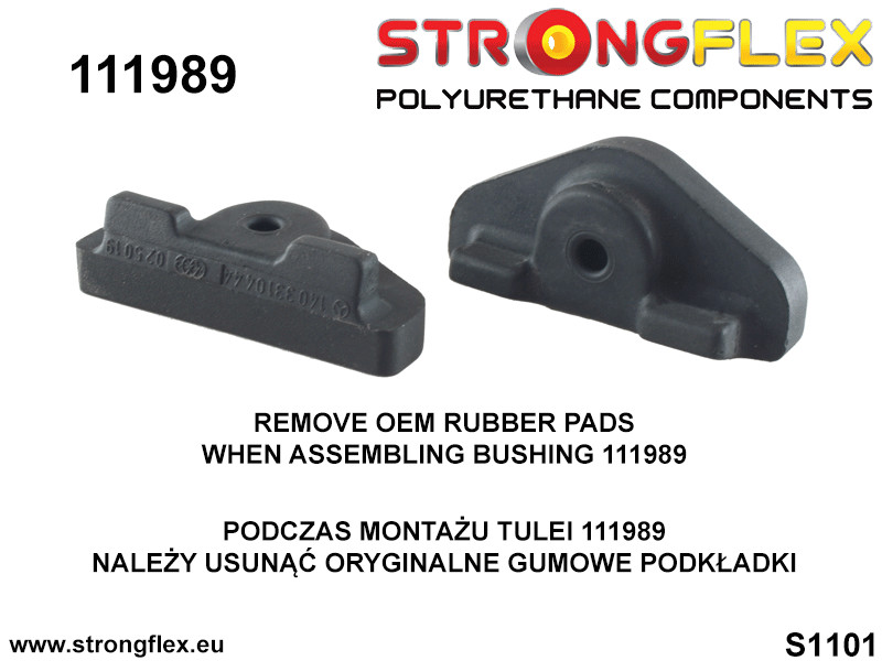 Strongflex Mercedes CL / S-Klasse Polyurethaan rubberset voor- en achteras SPORT – 116250A 6 Strongflex Mercedes CL / S-Klasse Polyurethaan rubberset voor- en achteras SPORT – 116250A – Bild 6