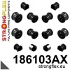 Strongflex Porsche Complete polyurethaan ophangrubberset SPORT – 186103AX ZWART