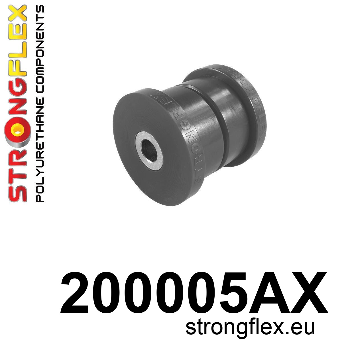 Strongflex Suzuki Achterste langsdraagarm rubber – achterste SPORT – 200005AX ZWART 1 Strongflex Suzuki Achterste langsdraagarm rubber – achterste SPORT – 200005AX ZWART