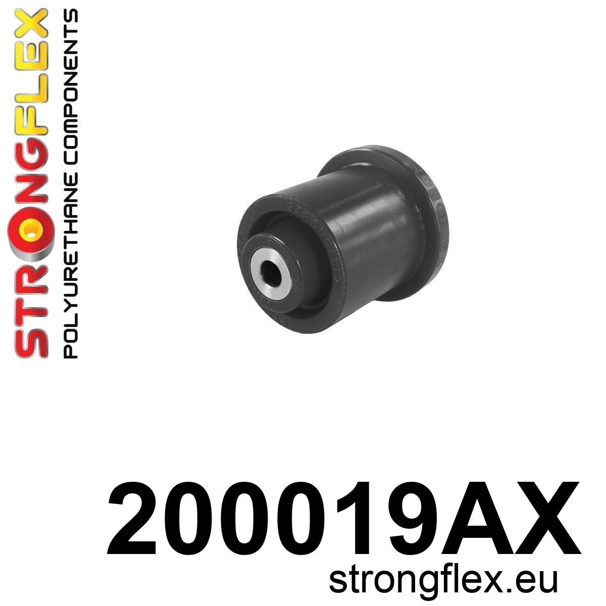 Strongflex Fiat Achterste balk rubber SPORT – 200019AX ZWART 1 Strongflex Fiat Achterste balk rubber SPORT – 200019AX ZWART