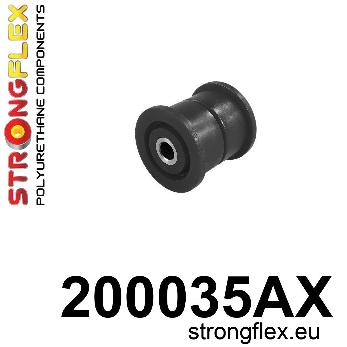 Strongflex Fiat Achterste differentieel bevestiging rubbering SPORT – 200035AX ZWART 1 Strongflex Fiat Achterste differentieel bevestiging rubbering SPORT – 200035AX ZWART