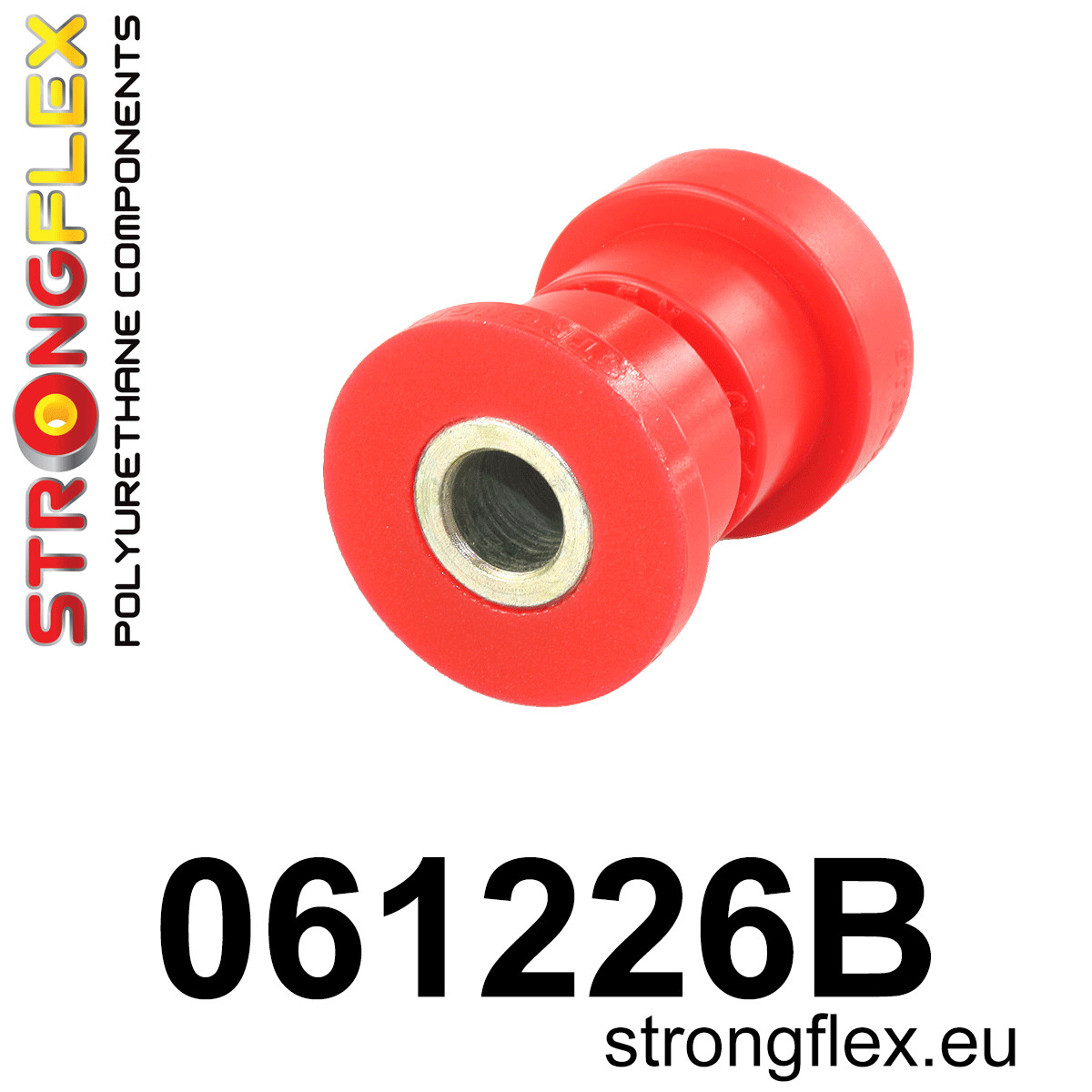 Strongflex Fiat Vooras bovenste draagarm - achterste rubber – 061226B 1 Strongflex Fiat Vooras bovenste draagarm - achterste rubber – 061226B