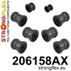 Strongflex Suzuki Achterste ophangrubberset SPORT – 206158AX ZWART