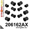 Strongflex Suzuki Voorste en achterste ophangrubberset SPORT – 206162AX ZWART