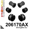 Strongflex Fiat Voorste ophangrubberset SPORT – 206170AX ZWART