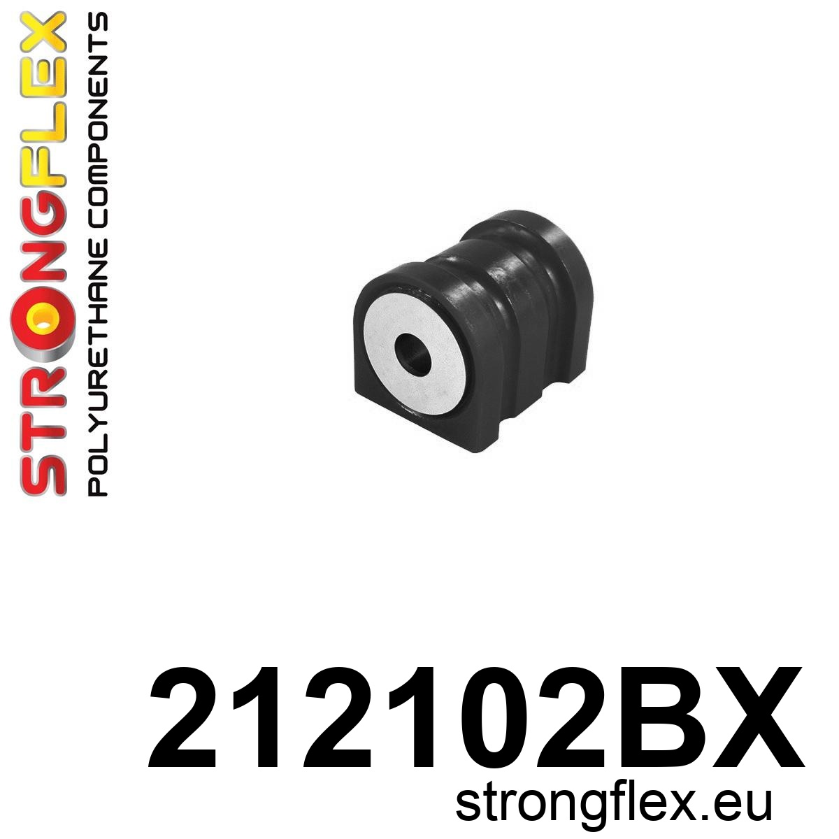 Strongflex Toyota Voorste draagarm – achterste rubber – 212102BX ZWART 1 Strongflex Toyota Voorste draagarm – achterste rubber – 212102BX ZWART