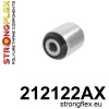 Strongflex Lexus Achterste spoorstelarm rubber SPORT – 212122AX ZWART