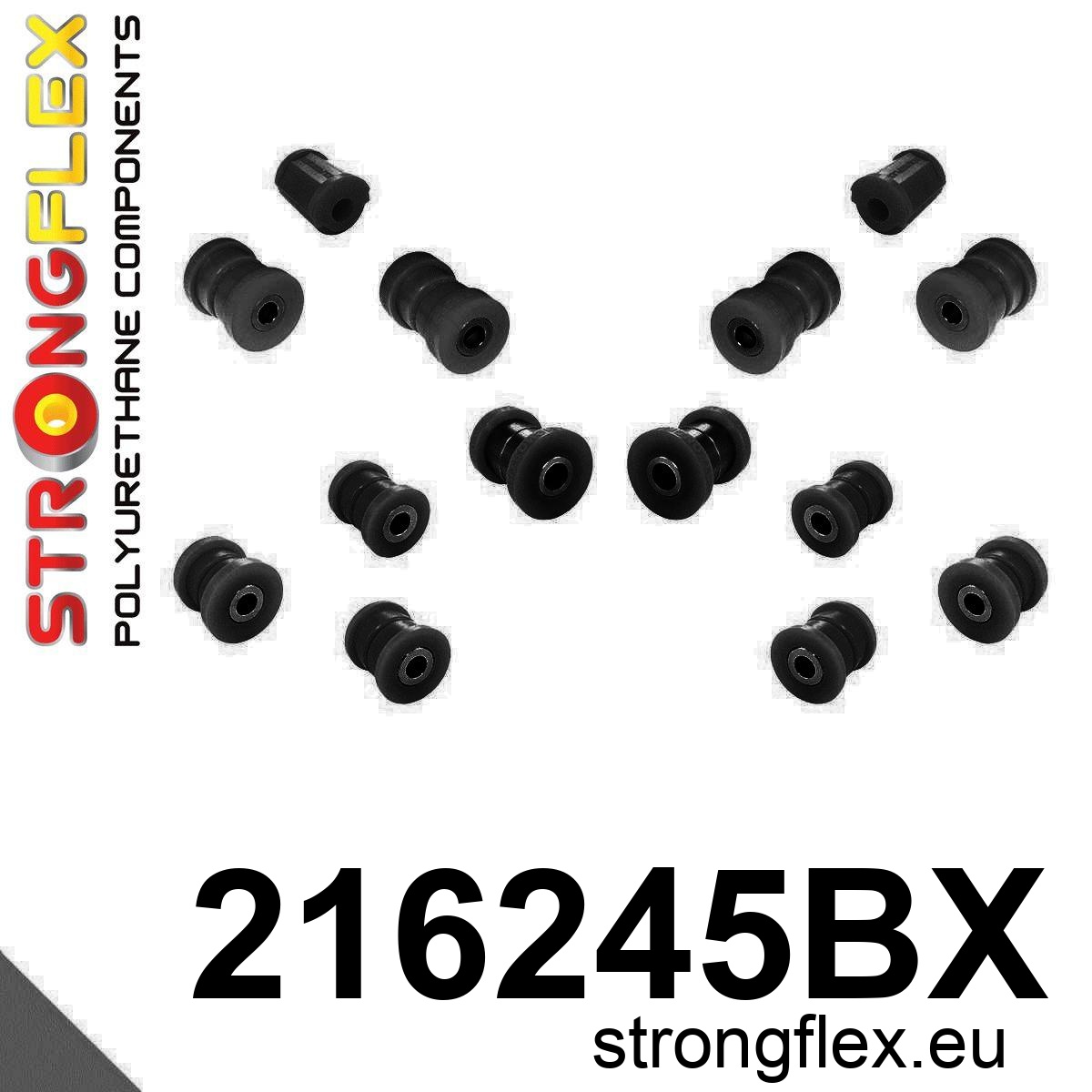 Strongflex Lexus Achterste ophangrubberset – 216245BX ZWART 1 Strongflex Lexus Achterste ophangrubberset – 216245BX ZWART