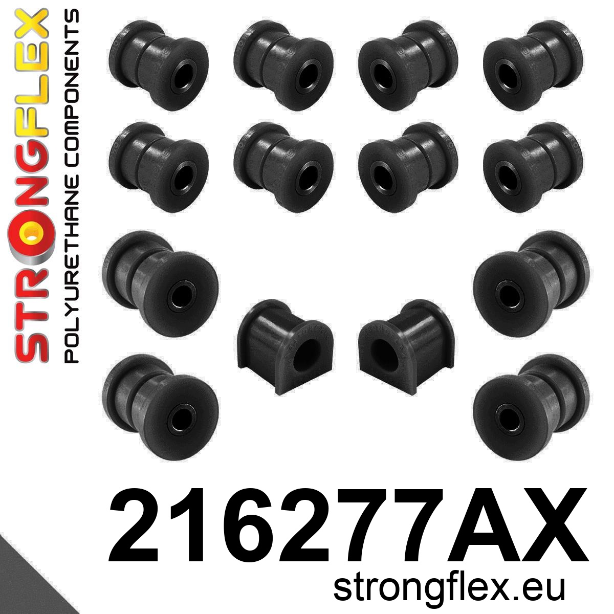 Strongflex Toyota Achterste ophangrubberset SPORT – 216277AX ZWART 1 Strongflex Toyota Achterste ophangrubberset SPORT – 216277AX ZWART