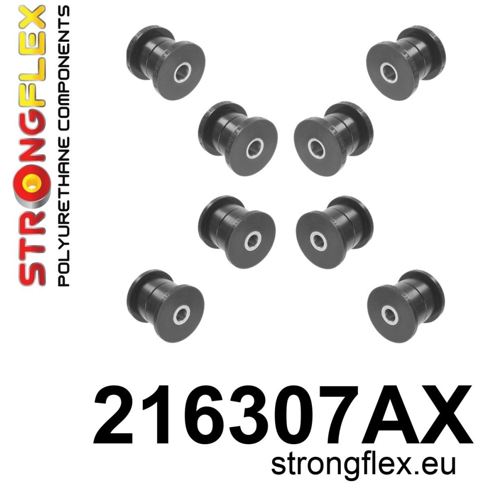 Strongflex Toyota Rear suspension bush kit SPORT – 216307AX BLACK