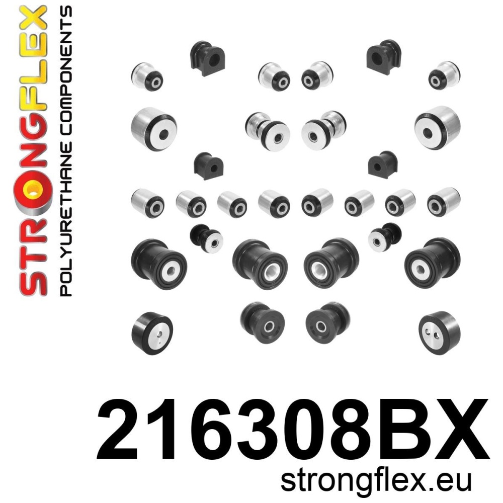 Strongflex Lexus Complete ophangrubberset – 216308BX ZWART