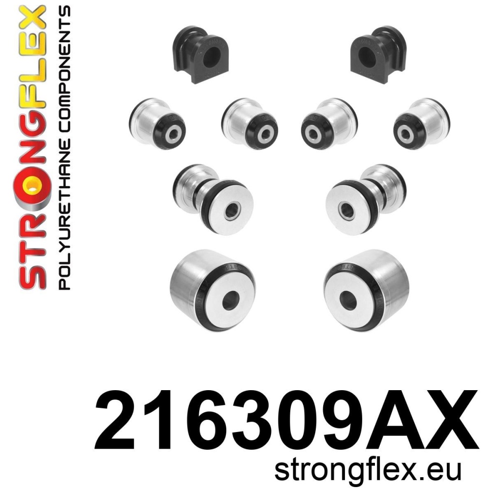 Strongflex Lexus Voorste ophangrubberset SPORT – 216309AX ZWART