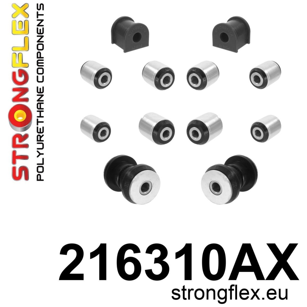 Strongflex Lexus Achterste ophangrubberset SPORT – 216310AX ZWART