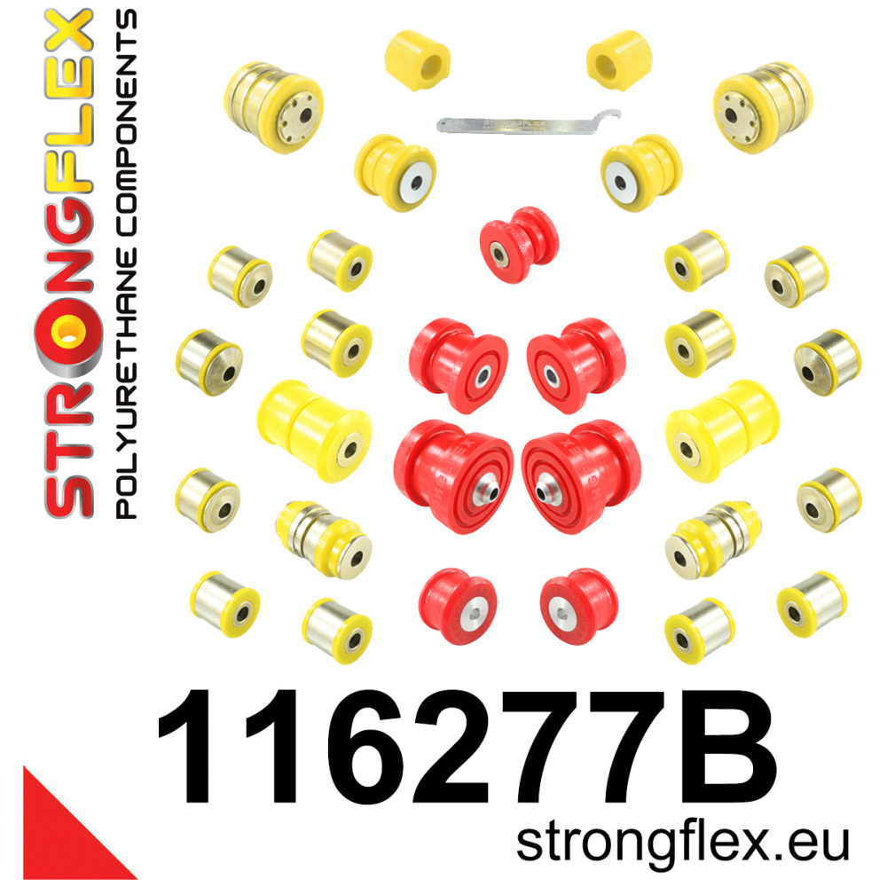 Strongflex Mercedes Complete polyurethaan ophangrubberset – 116277B