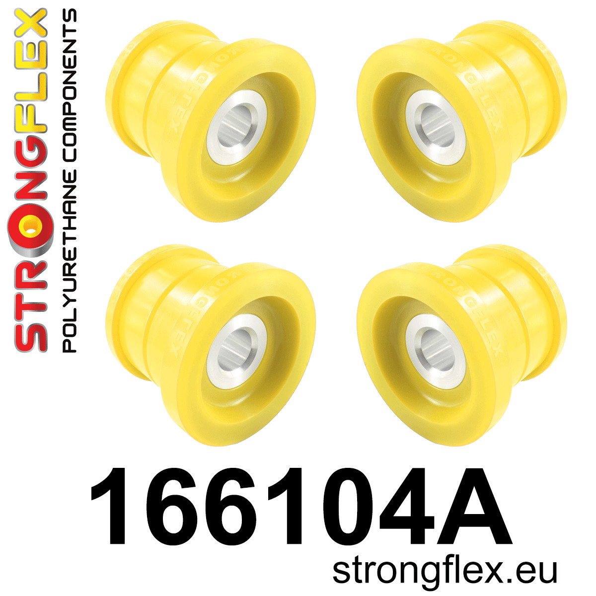 Strongflex Maserati Achterste subframe rubberset SPORT – 166104A 1 Strongflex Maserati Achterste subframe rubberset SPORT – 166104A